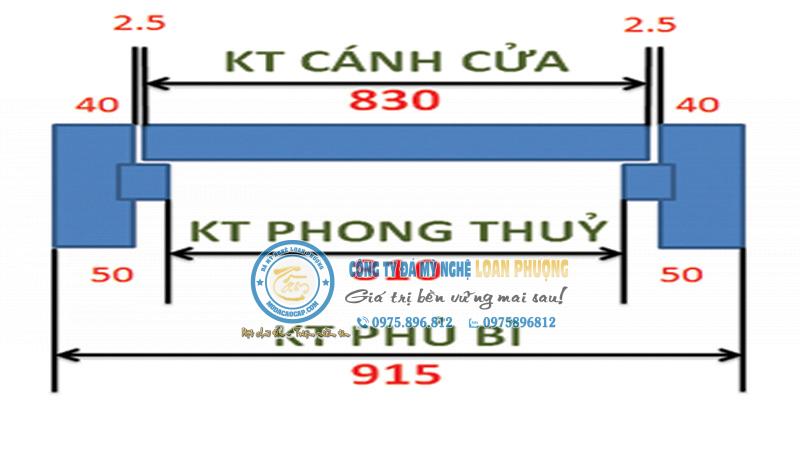 kích thước cửa chính theo phong thủy