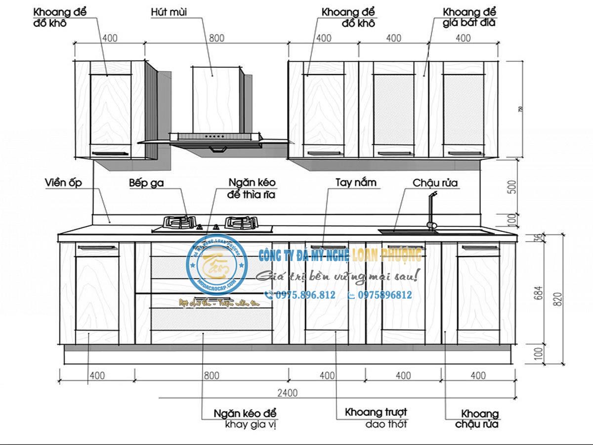 thiet ke tu bep (18) - Vhome.com.vn - Công ty cổ phần kiến trúc V-Home